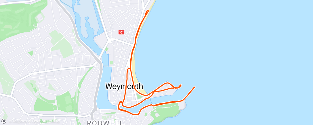 Map of the activity, Morning Run 🦈