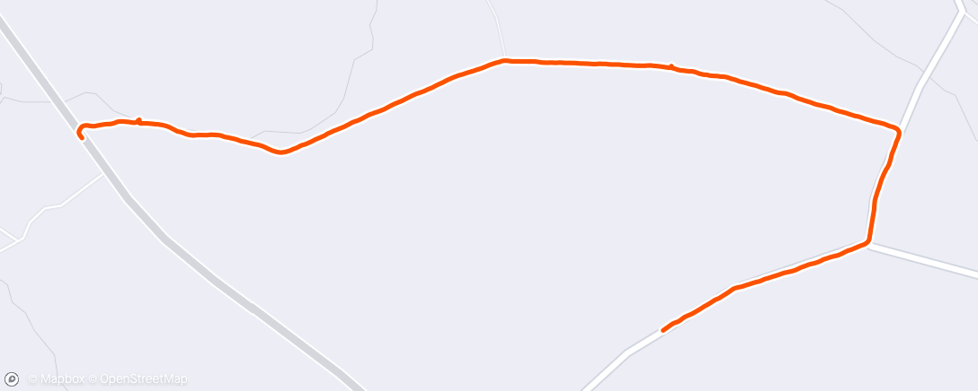Map of the activity, Evening Run that turned in to a walk after 1 km as my hamstring came at me.
