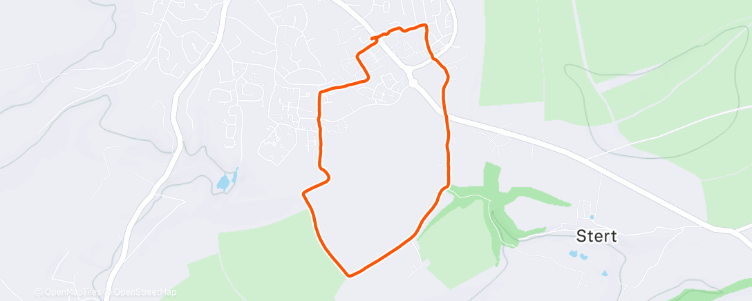 Map of the activity, Morning Walk