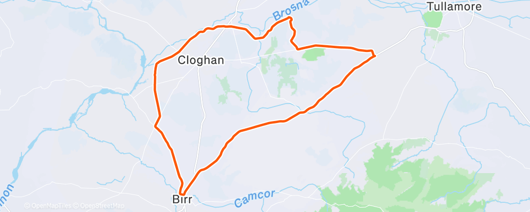 Map of the activity, Morning Ride