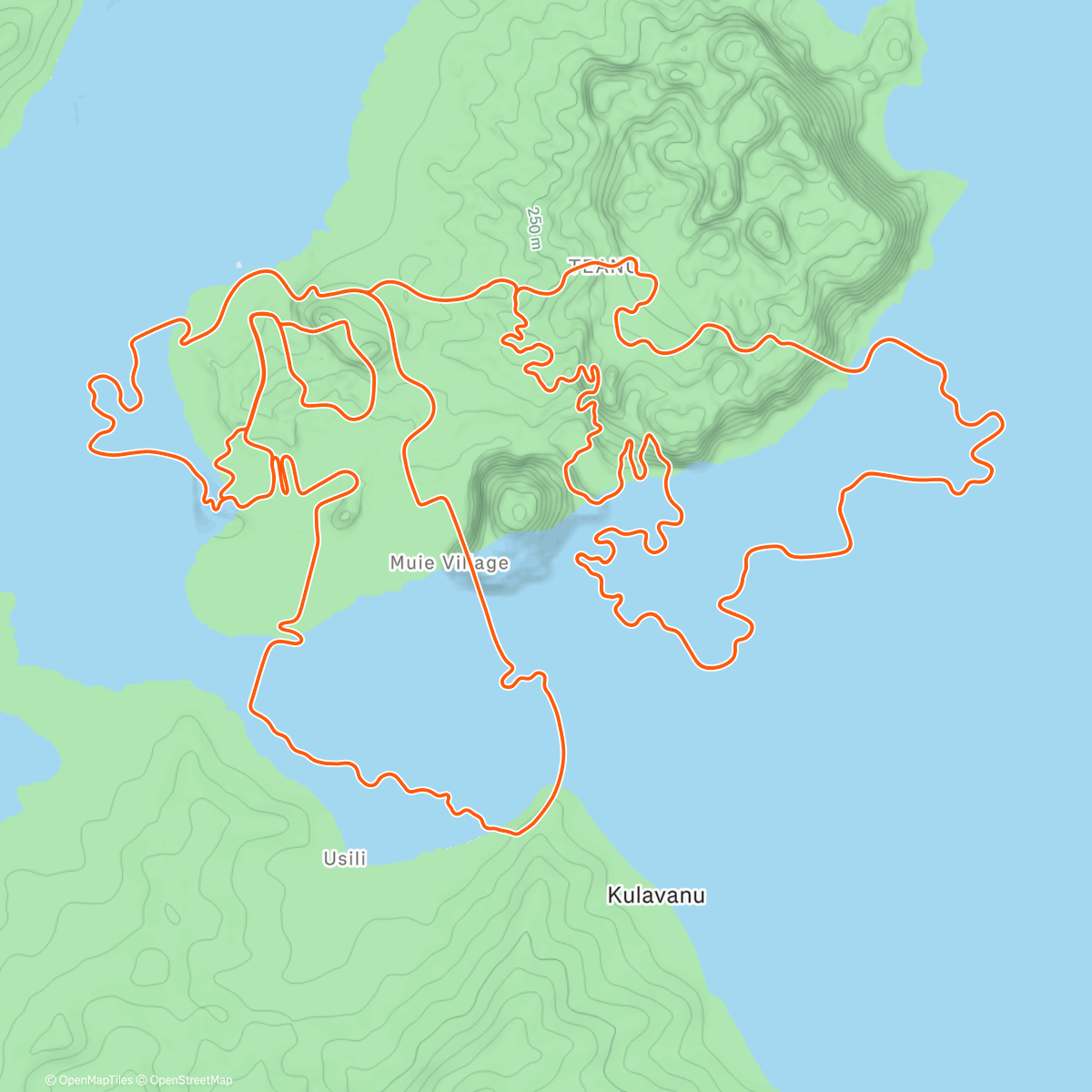 Map of the activity, Zwift - 3x20min SST Low on Tair Dringfa Fechan in Watopia