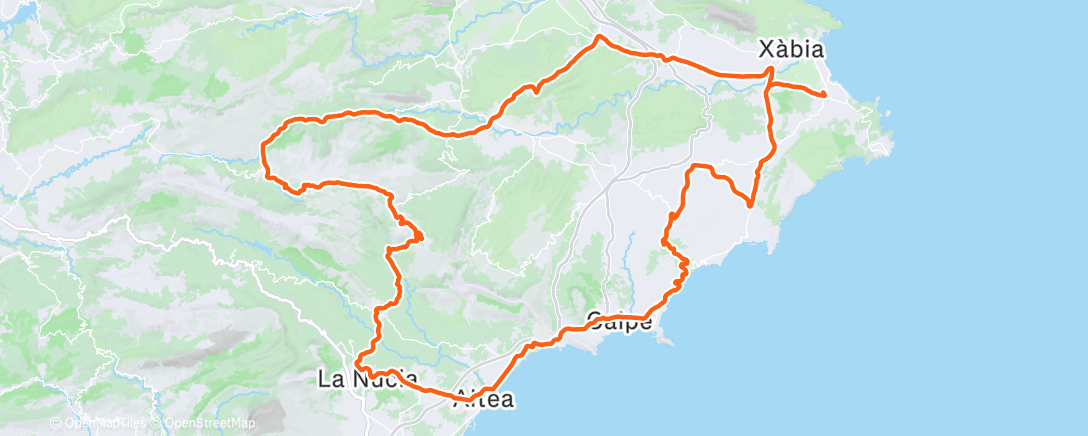 Map of the activity, Ritje met Oscar