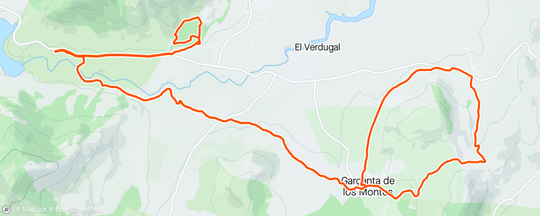 Карта физической активности (CAMPING - Garganta de los Montes - El Cuadrón - Cerro del Cuadrón - Garganta de los Montes - CAMPING)