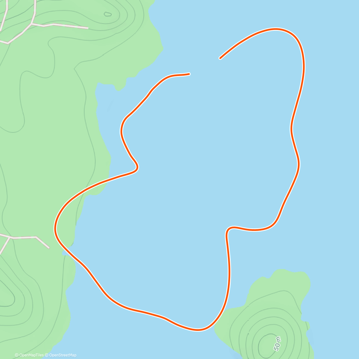 Карта физической активности (Zwift - The Classic in Watopia)