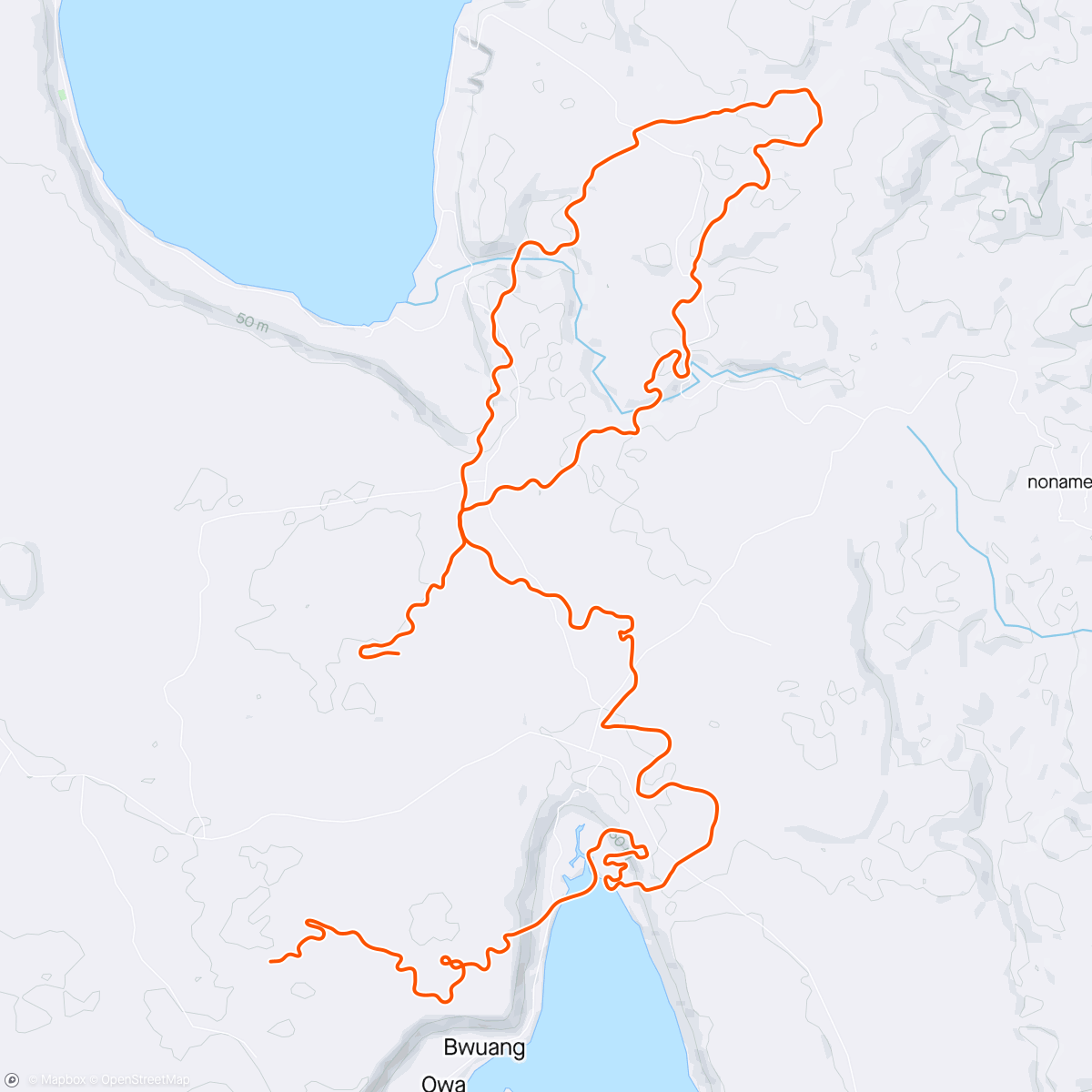 Mapa da atividade, Zwift - Pacer Group Ride: Makuri 40 in Makuri Islands with Jacques