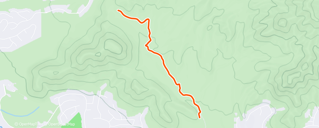 Map of the activity, Afternoon Hike