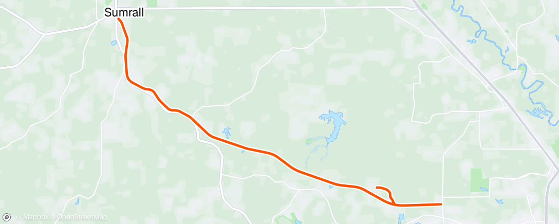 Map of the activity, Evening Ride