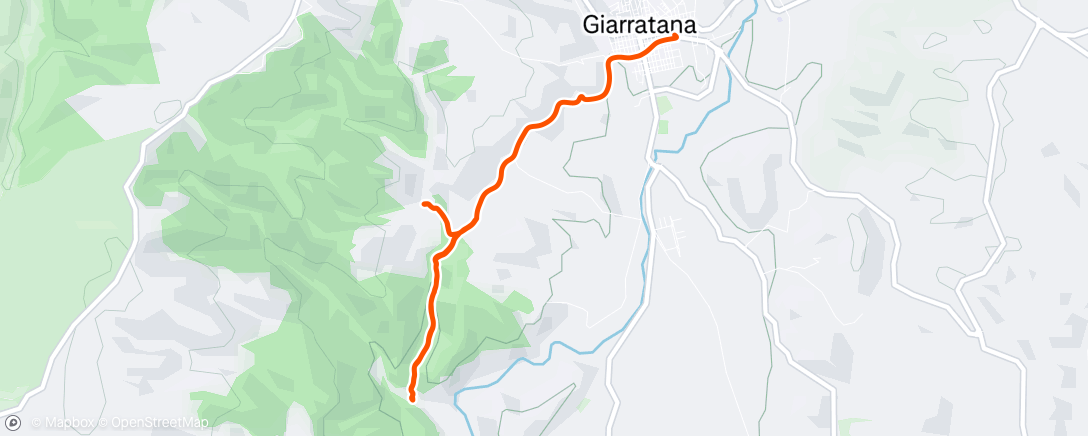 Map of the activity, Spaziergang in Girratana zum parco forestate Calaforno