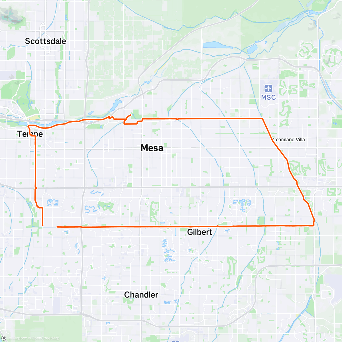 Map of the activity, Morning Gravel Ride