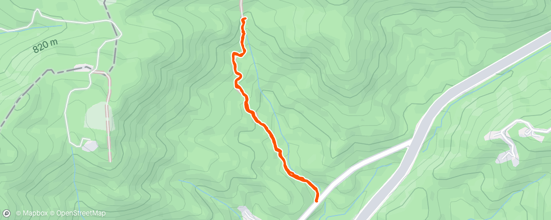 Map of the activity, Morning Hike