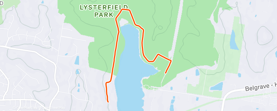 Map of the activity, Morning Walk