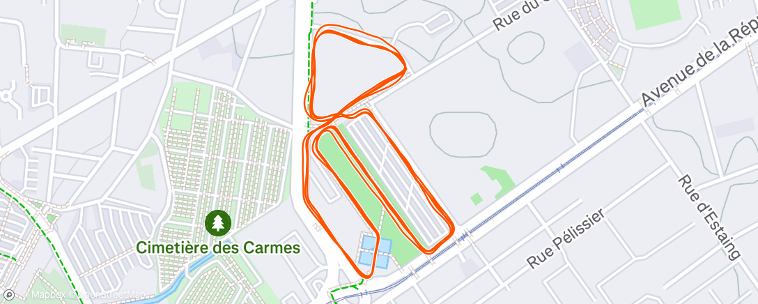 Map of the activity, Footing