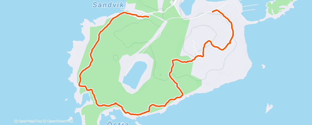 Map of the activity, Hike
