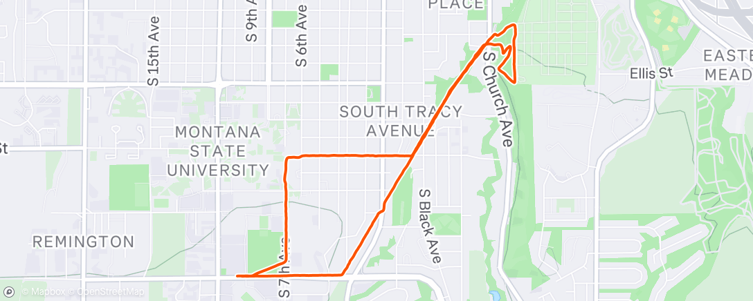 Map of the activity, Sunset walk
