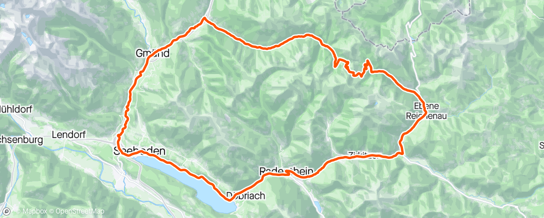 Map of the activity, Endurance loop in the Nockberge incl. 10x20“ Sprints
