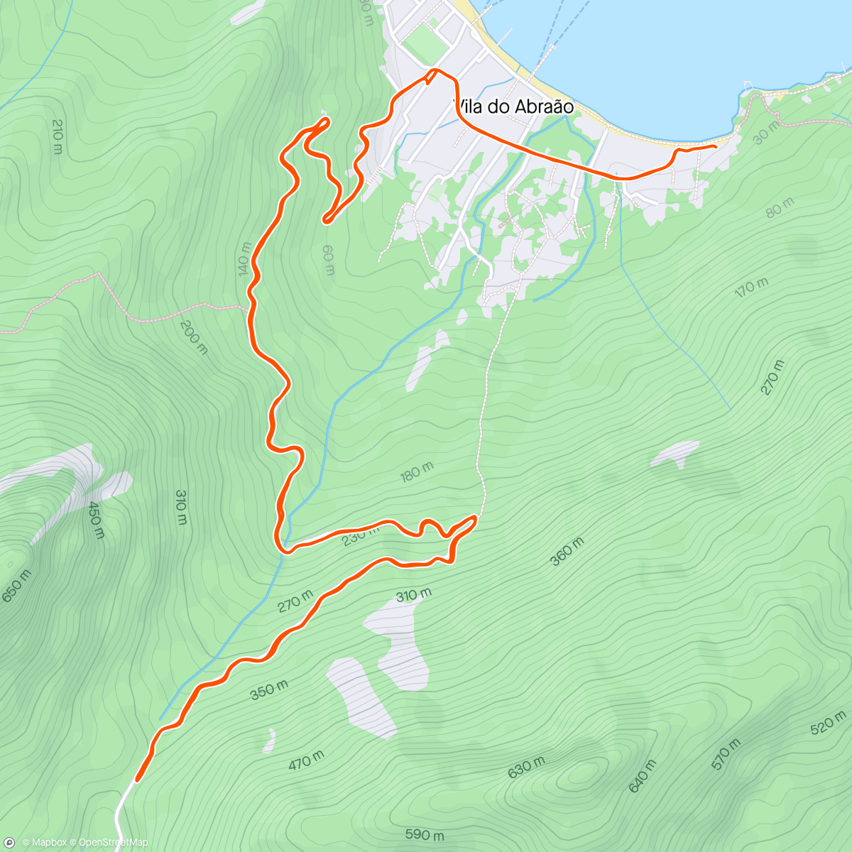 Map of the activity, Ilha Grande