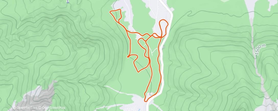 Map of the activity, Morning Nordic Ski