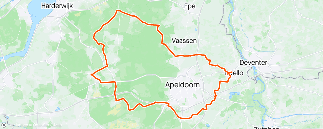 Map of the activity, Rondje Garderen