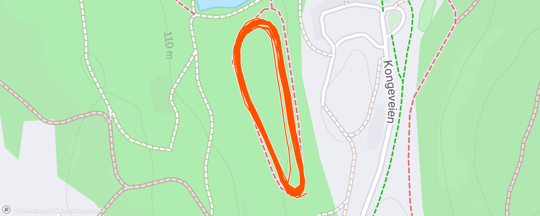 Map of the activity, Afternoon Nordic Ski