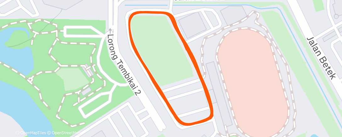 Карта физической активности (Evening Run)