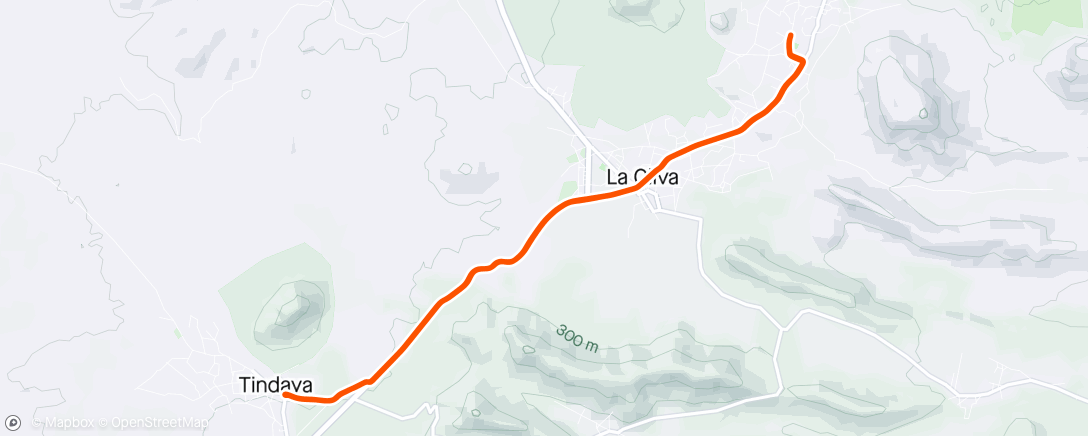 Map of the activity, Tindaya y vuelta