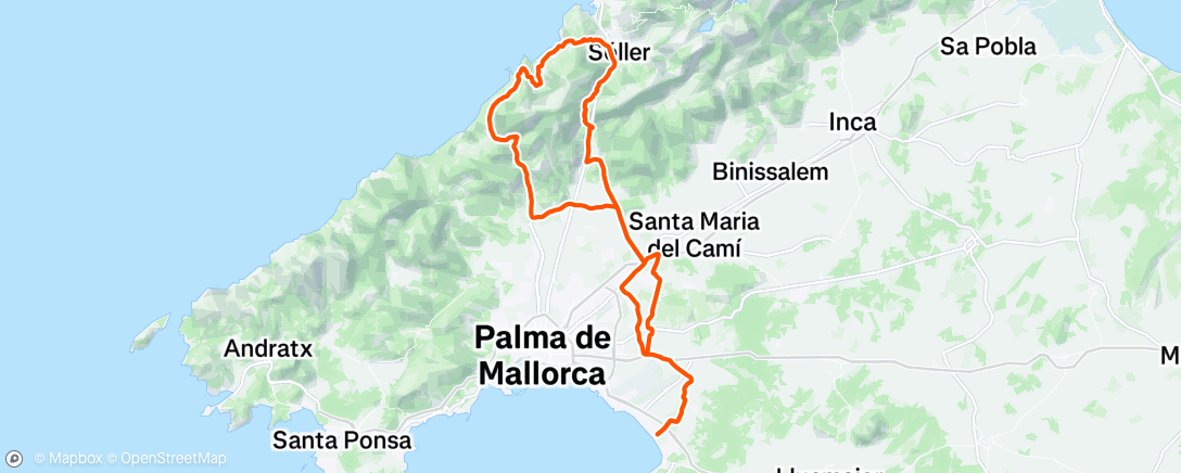 Map of the activity, Morning Ride