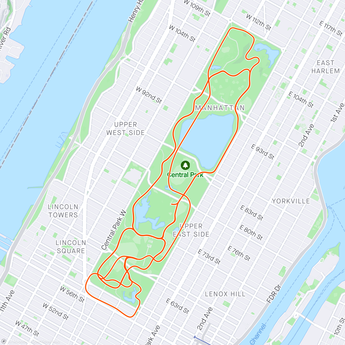 Map of the activity, Zwift - Group Ride: Long | Stage 3 | The Zwift Big Spin 2024 on NYC KOM After Party in New York