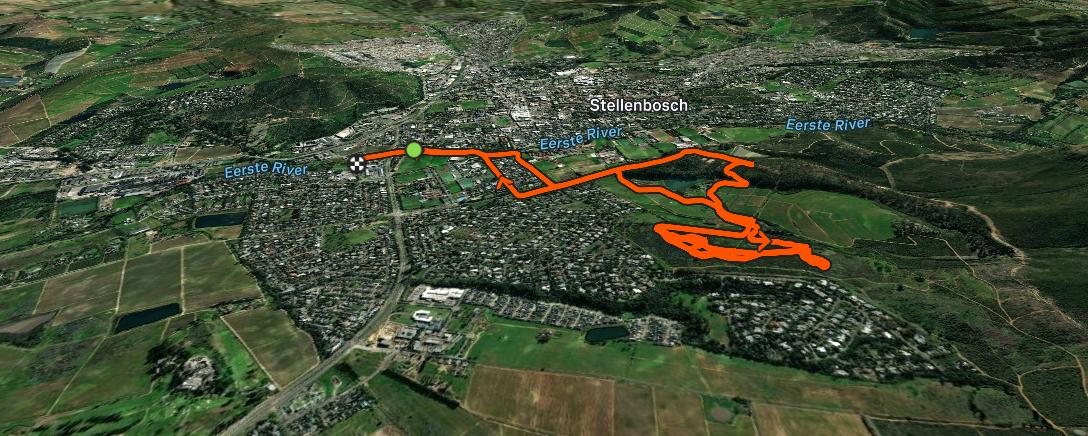 Map of the activity, Fun Test ride on the Grinch Bike.