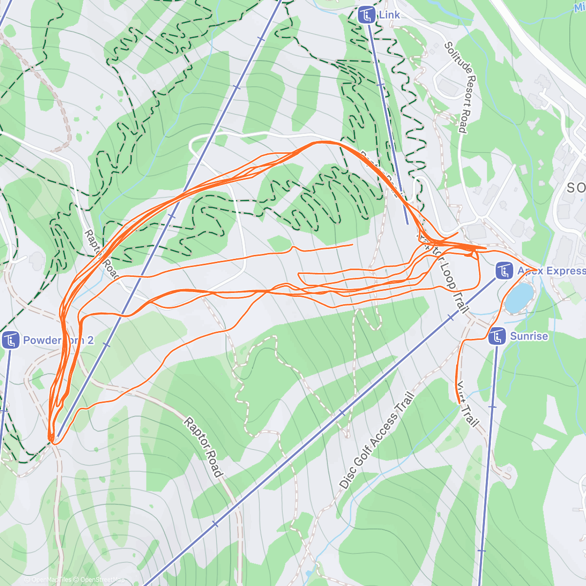 Map of the activity, Acclimatamento  vario 🇺🇸