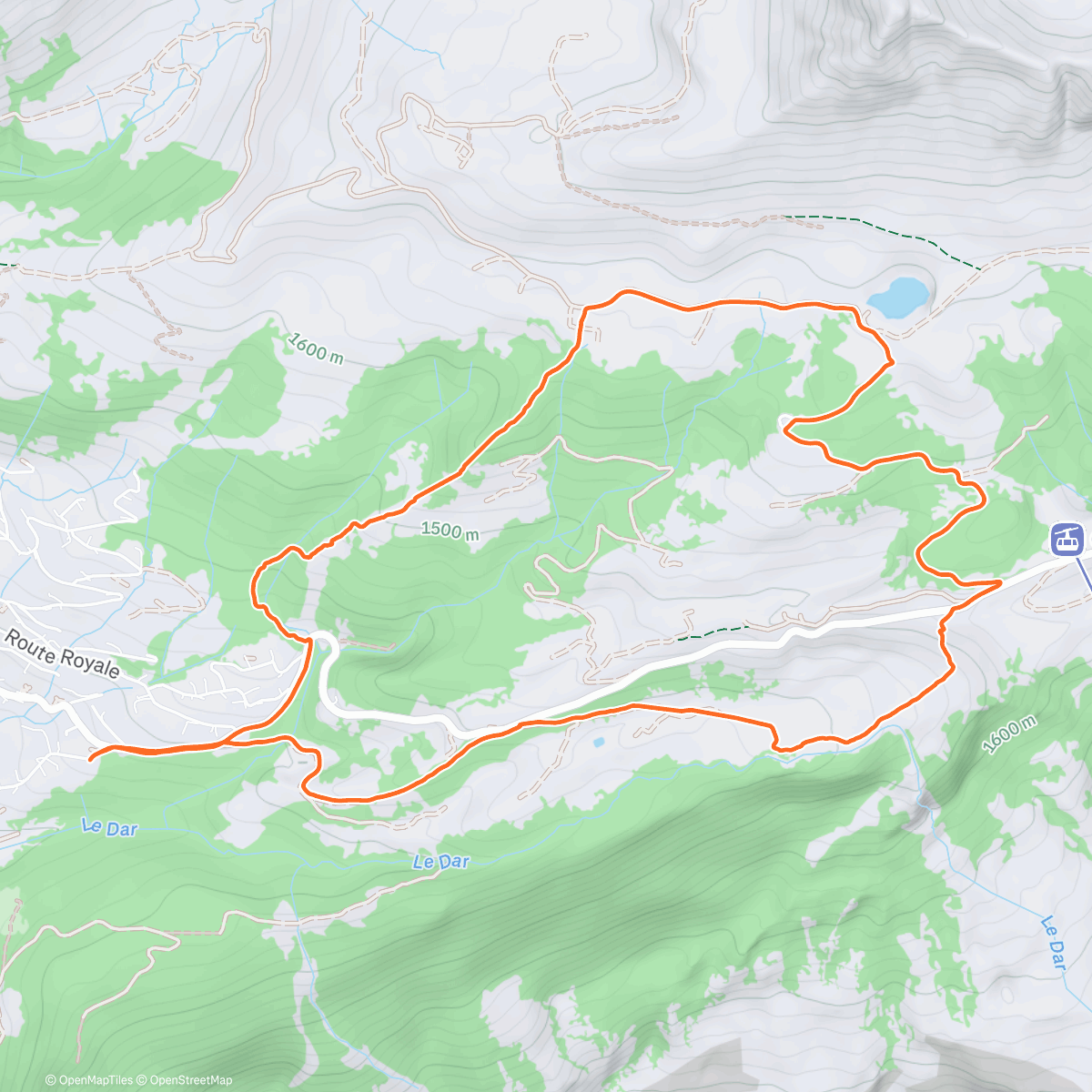 Map of the activity, Rando-trail