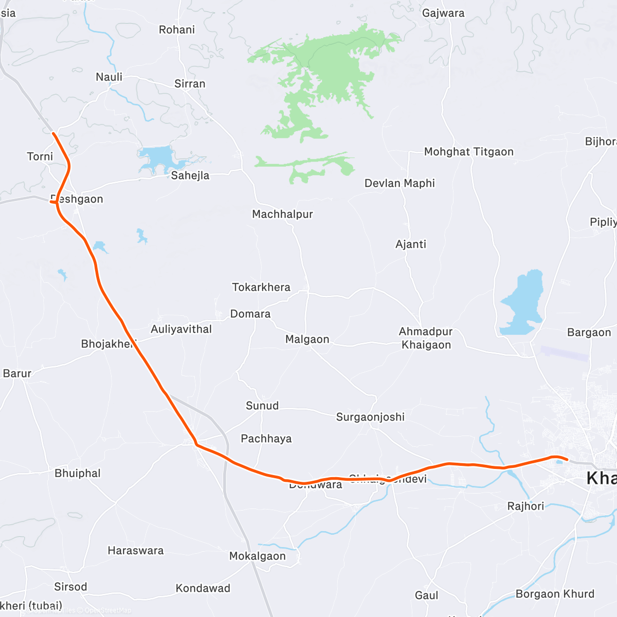 Map of the activity, 25K run to End 2025