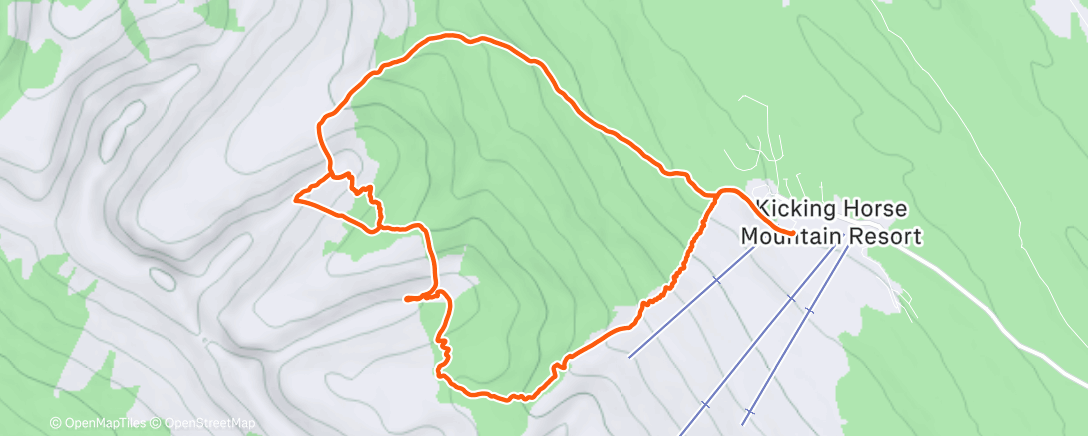 Mapa de la actividad (Morning Backcountry Ski)