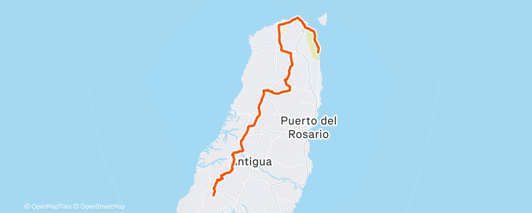 Map of the activity, Fuerta dzień 1.