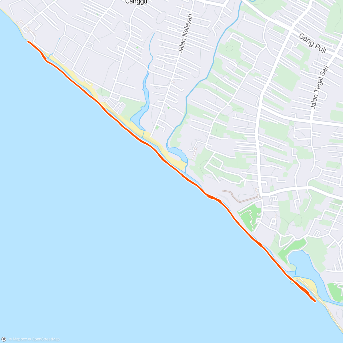 Map of the activity, Barefoot at home