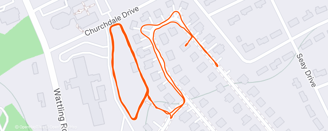 Mapa de la actividad (Afternoon Walk)