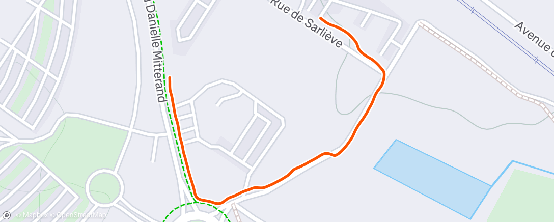 Map of the activity, Marche dans l'après-midi