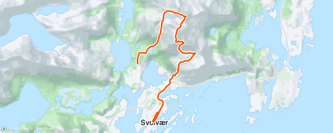 Map of the activity, Morning Run
