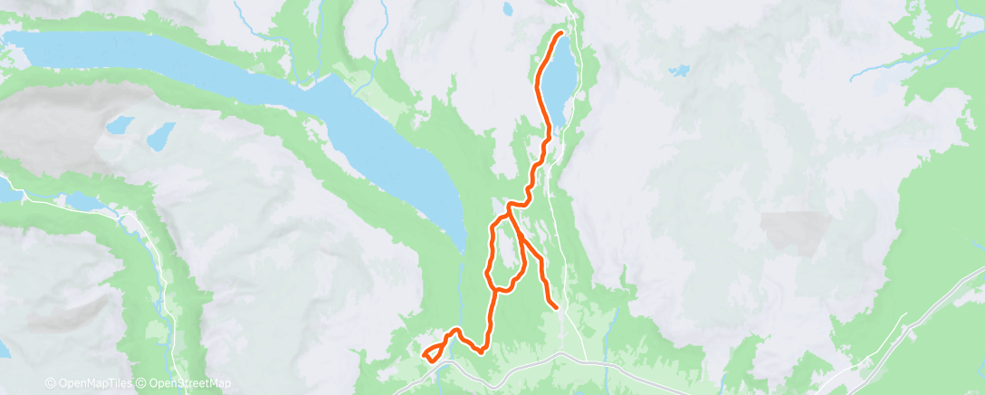 Map of the activity, Lunch Nordic Ski