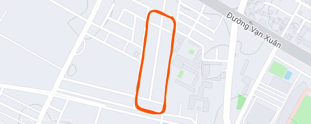 Map of the activity, Morning Run
