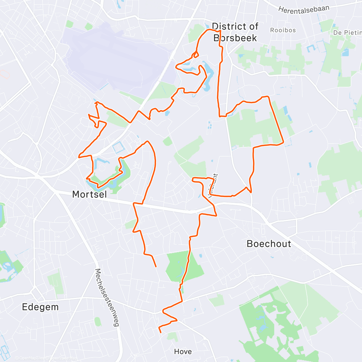 Map of the activity, Veurletste van't jaor