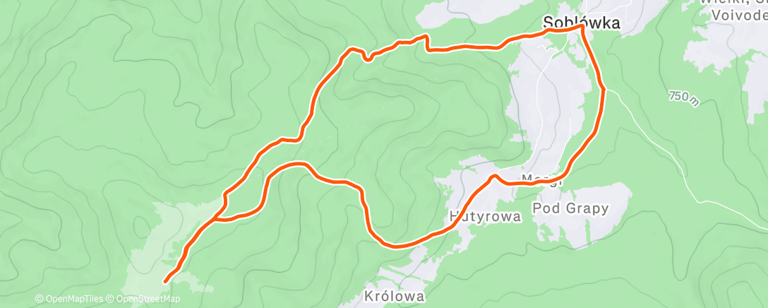 Map of the activity, Rycerzowa