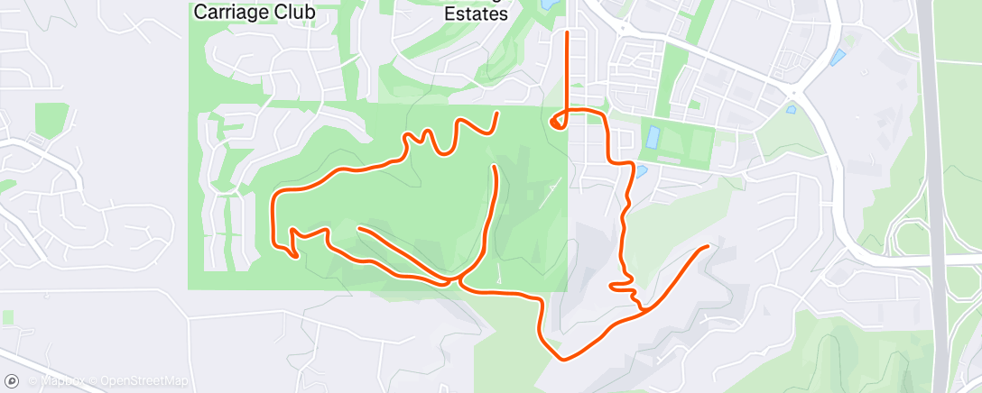Map of the activity, Lunch Walk
