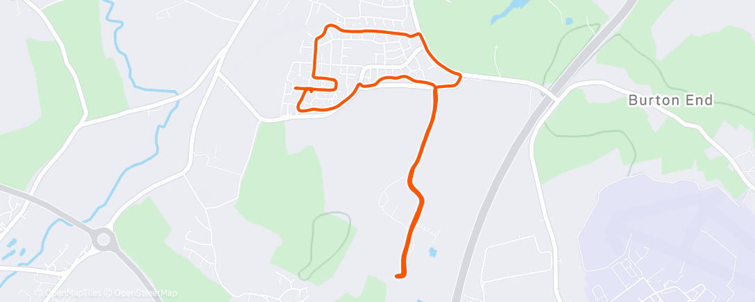 Map of the activity, Christmas Run