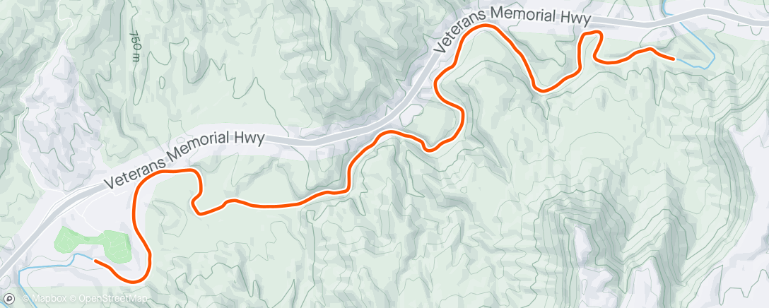 Map of the activity, Gorge Goose chase