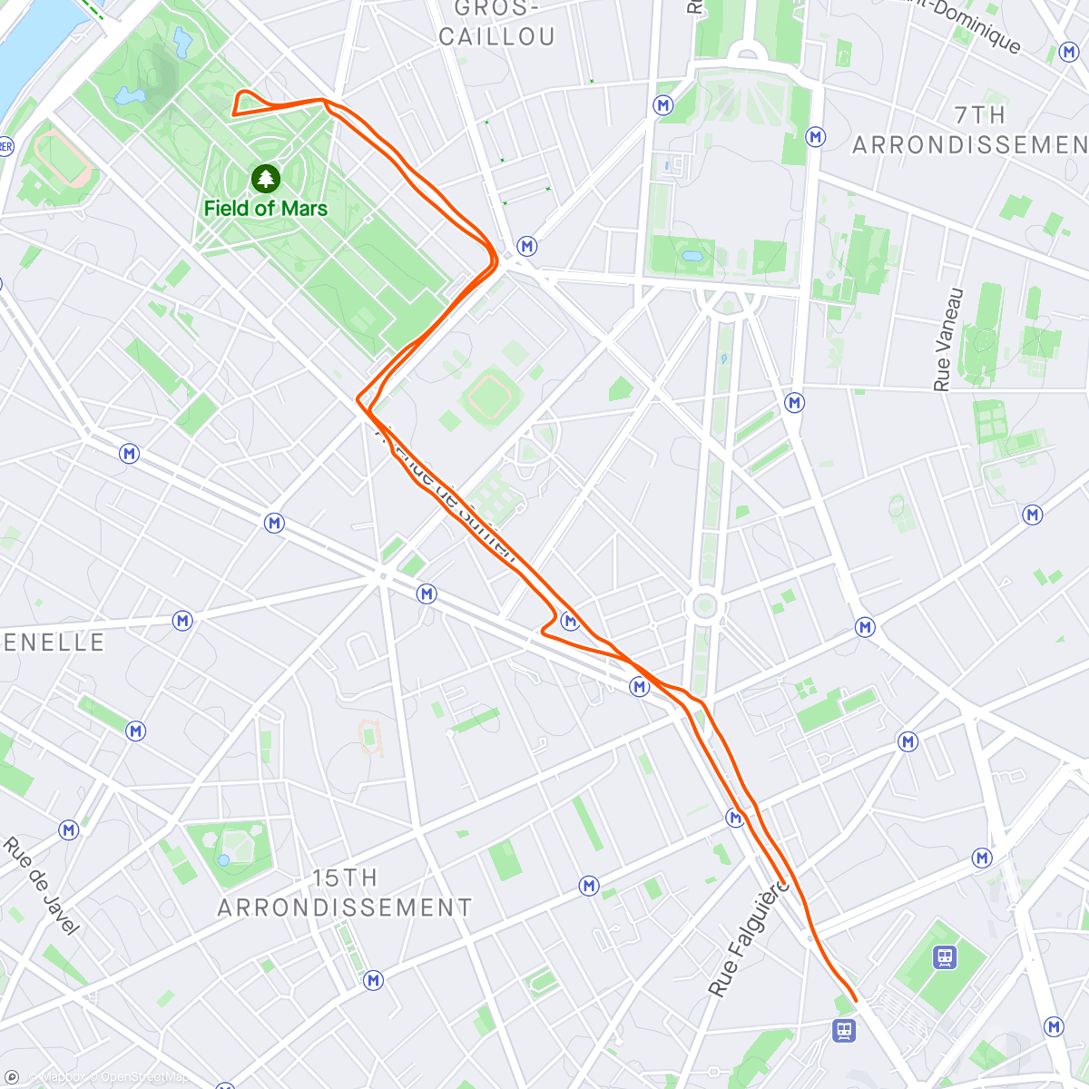 Map of the activity, Hello Paris 💜