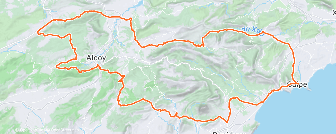 Map of the activity, Morning Ride