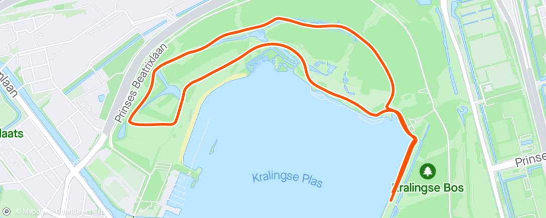 Map of the activity, Kralingse Bos parkrun 1 🇳🇱