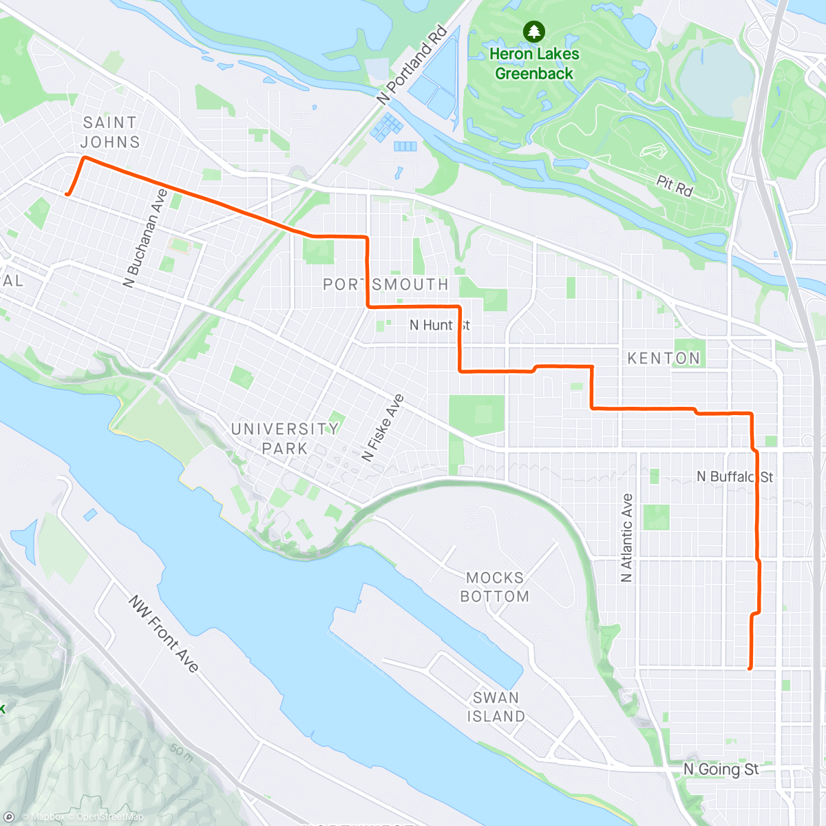Map of the activity, Ride to Double Barrel