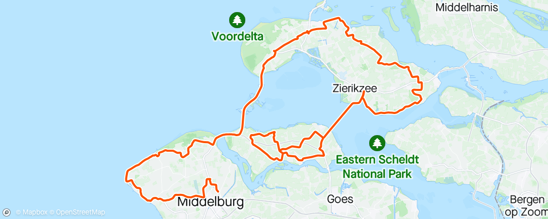 Map of the activity, 2° tappa Zlm Tour