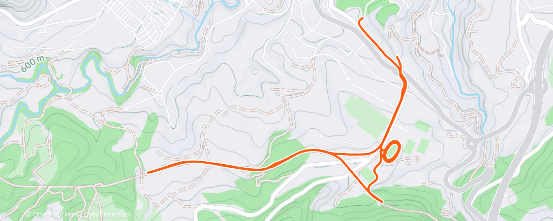 Map of the activity, Aura farming in my ironman gear at the track